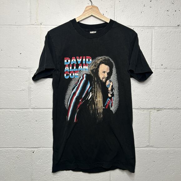 Vintage David Allan Coe “Rhinestone Cowboy” On Tour 1991 Tee - Picture 1 of 8